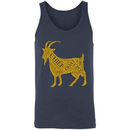 Goat Word Gold Unisex Tank