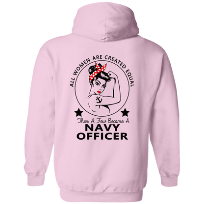 Navy Girl Officer FB Pullover Hoodie