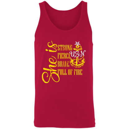 She is Senior Unisex Tank
