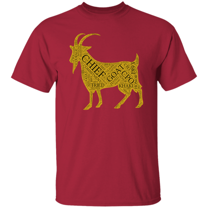 Goat Word Gold 5.3 oz. T-Shirt
