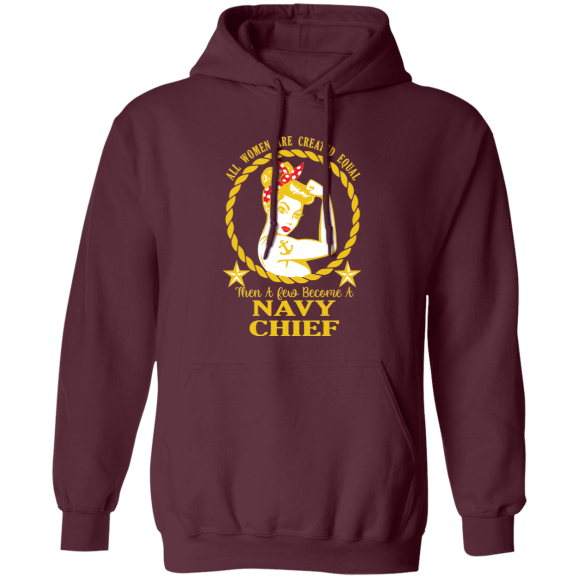 Navy Girl V2 Pullover Hoodie