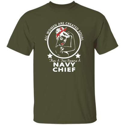 Navy Girl Chief White 5.3 oz. T-Shirt