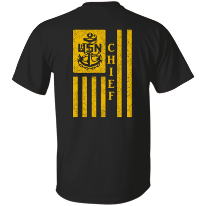 Chief Flag Front and Back 5.3 oz. T-Shirt