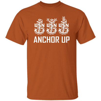 Anchor Up White Design  5.3 oz. T-Shirt