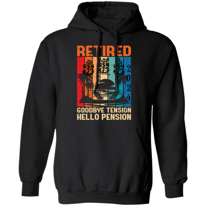 Hello Pension Retired Pullover Hoodie