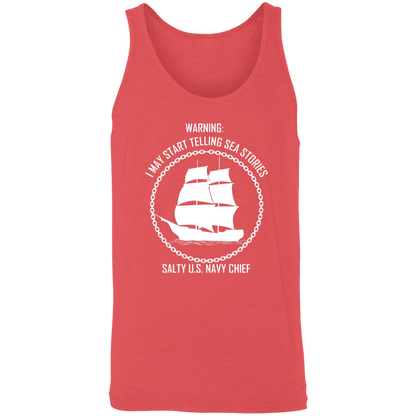 Salty Sea Story White Unisex Tank