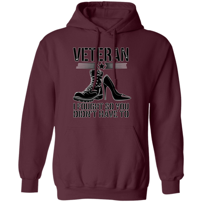 Veteran I Fought Pullover Hoodie