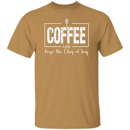 A Coffee a Day White Design 5.3 oz. T-Shirt