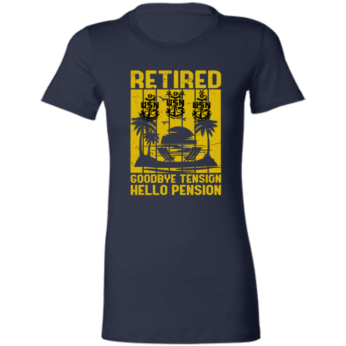 Retired Hello Pension V2 Ladies' Favorite T-Shirt