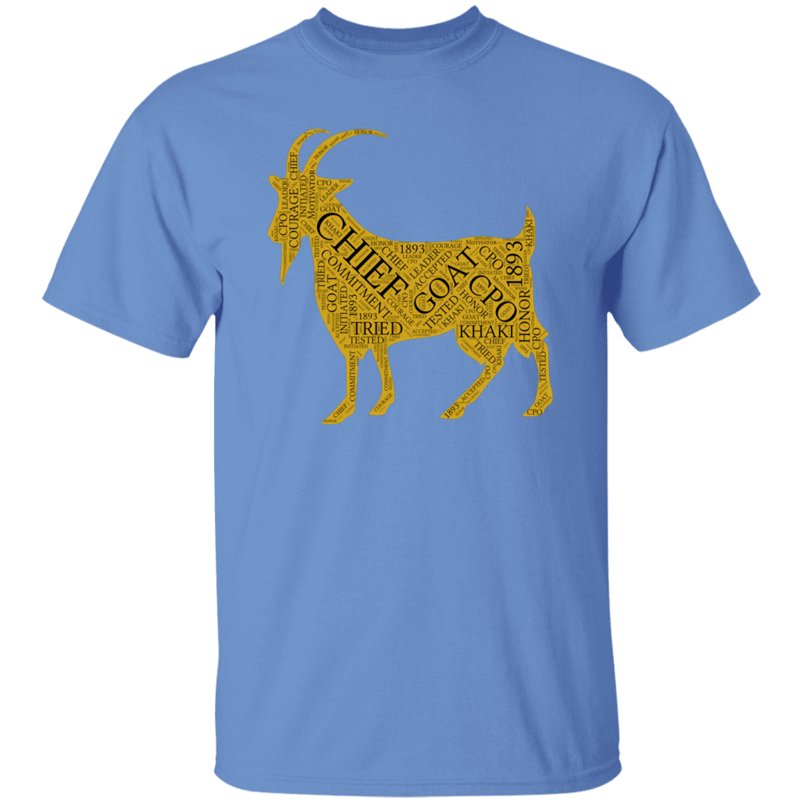 Goat Word Gold 5.3 oz. T-Shirt