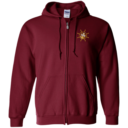 Nautical El Jefe Zip Up Hooded Sweatshirt