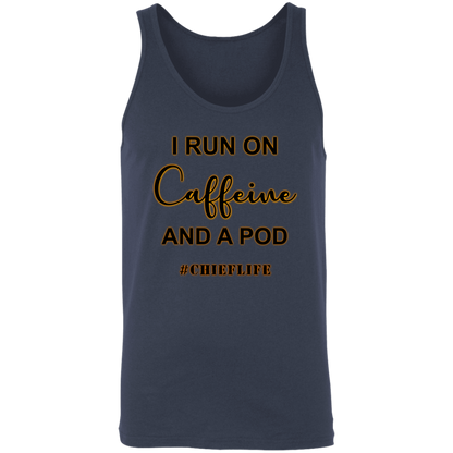 I Run On Caffeine Unisex Tank