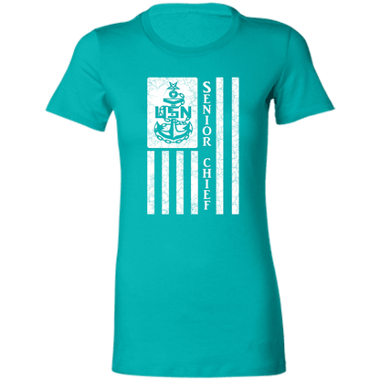 Senior Chief Flag White Ladies' Favorite T-Shirt