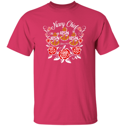 Navy Chief Rose Gold 5.3 oz. T-Shirt