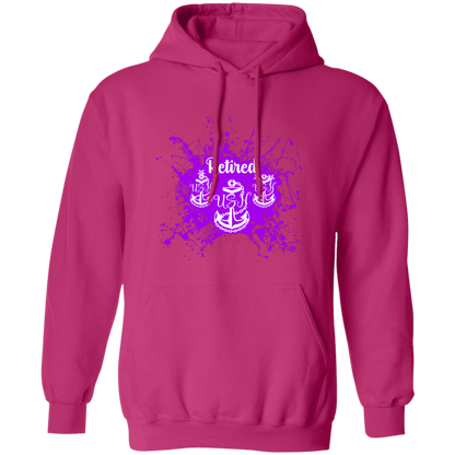 Retired Chief Purple Paint  Pullover Hoodie
