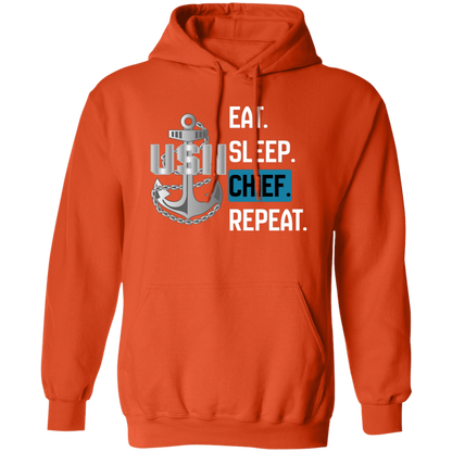 Eat Sleep Chief Pullover Hoodie