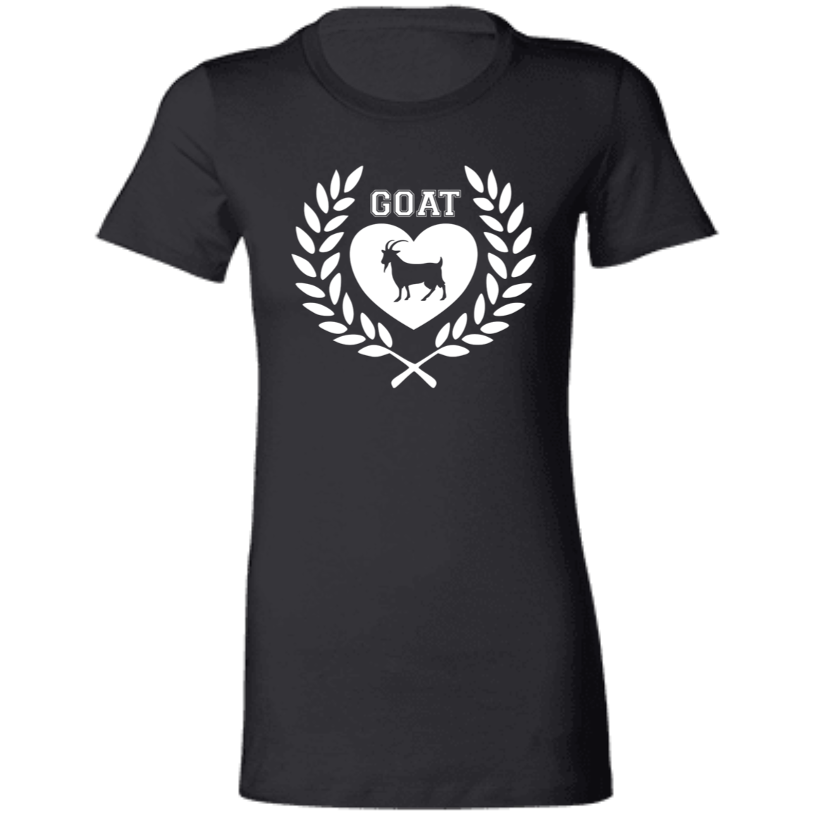 Goat Wreath White Ladies' Favorite T-Shirt