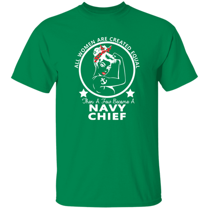 Navy Girl Chief White 5.3 oz. T-Shirt