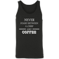 Coffee Love White Design Unisex Tank