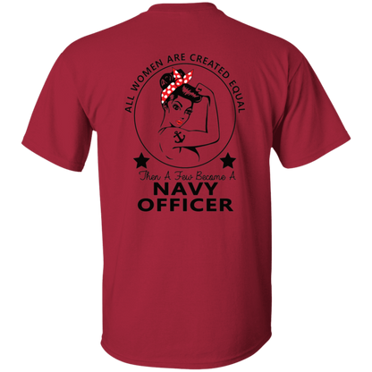 Navy Girl Officer FB 5.3 oz. T-Shirt