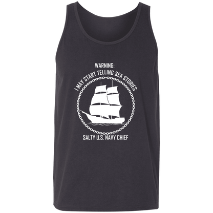 Salty Sea Story White Unisex Tank