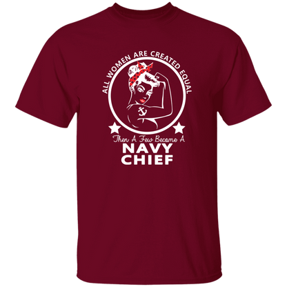 Navy Girl Chief White 5.3 oz. T-Shirt