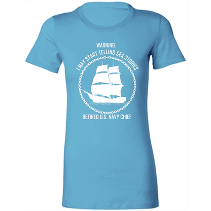 Retired Sea Stories White  Ladies' Favorite T-Shirt