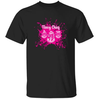 Navy Chief Pink Paint 5.3 oz. T-Shirt