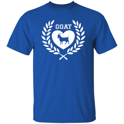 Goat Wreath White 5.3 oz. T-Shirt