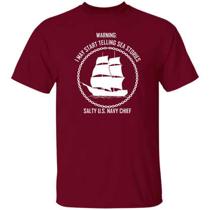 Salty Sea Story White 5.3 oz. T-Shirt