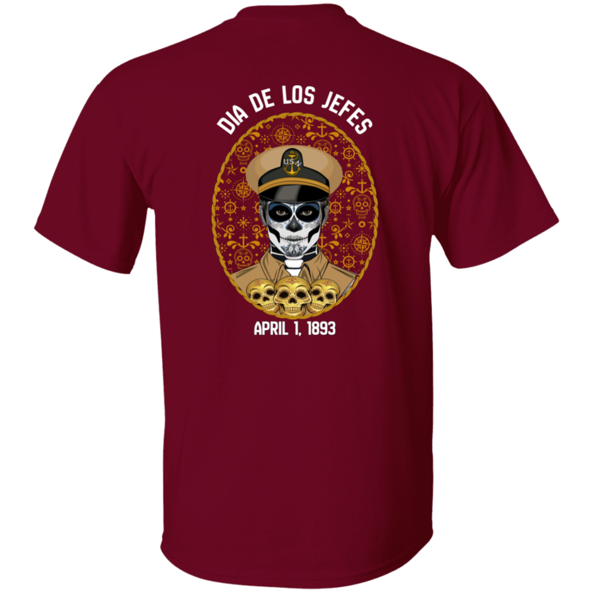 Dia De Los Jefes FB 5.3 oz. T-Shirt