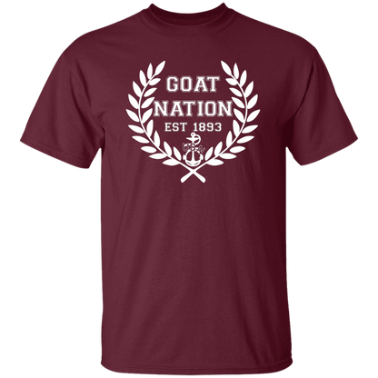 Goat Nation White 5.3 oz. T-Shirt