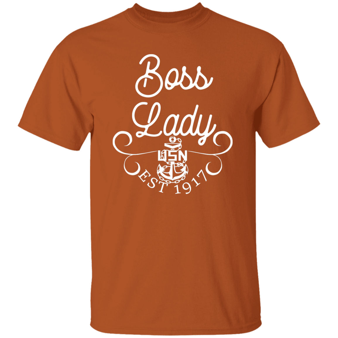 Boss Lady White Design 5.3 oz. T-Shirt