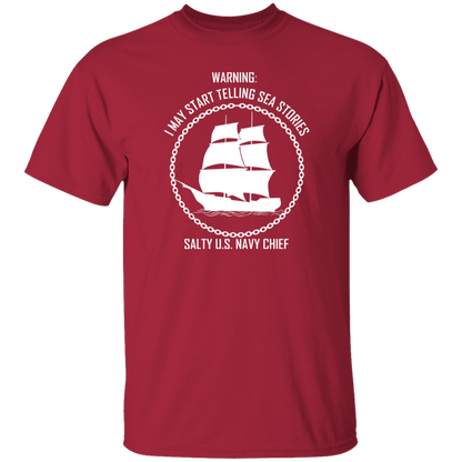 Salty Sea Story White 5.3 oz. T-Shirt