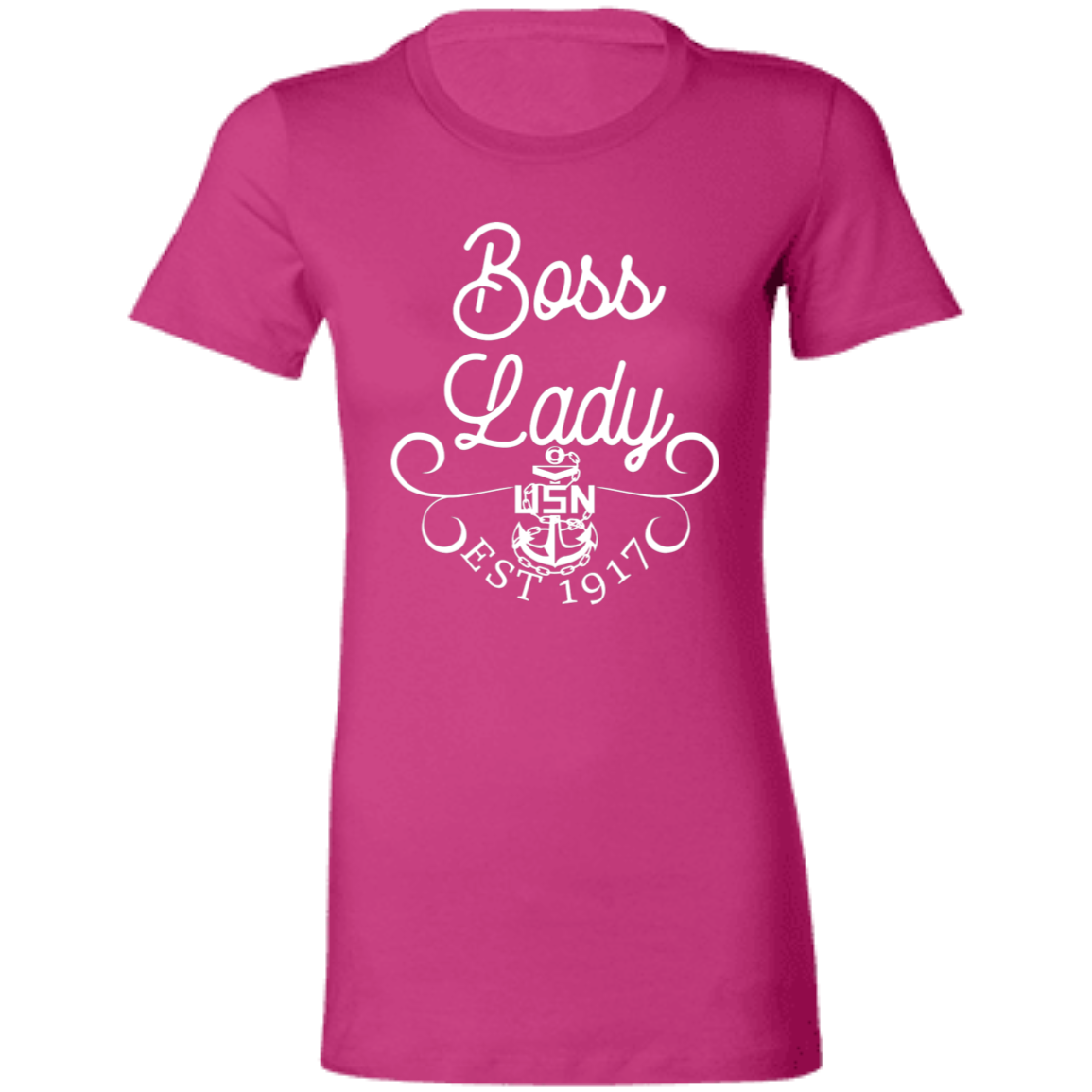 Boss Lady White Design Ladies' Favorite T-Shirt