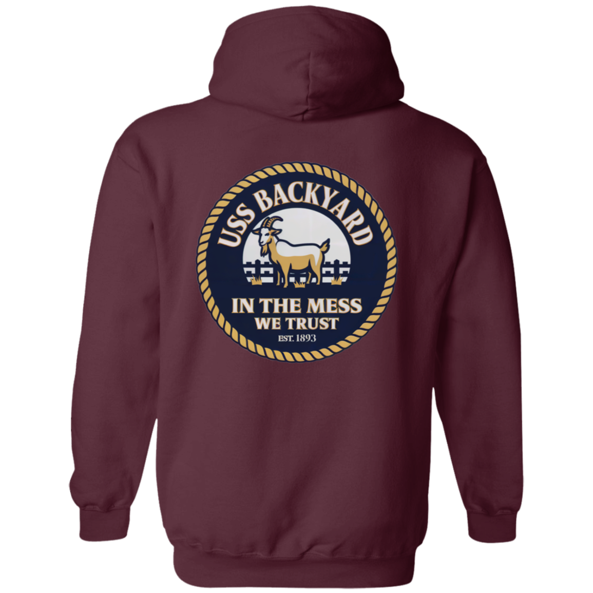 USS Backyard FB Pullover Hoodie