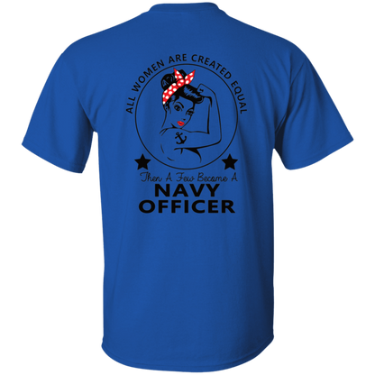 Navy Girl Officer FB 5.3 oz. T-Shirt