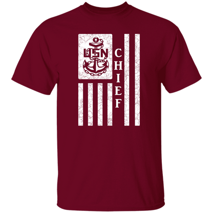 Chief Flag White 5.3 oz. T-Shirt
