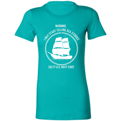 Salty Sea Story White Ladies' Favorite T-Shirt