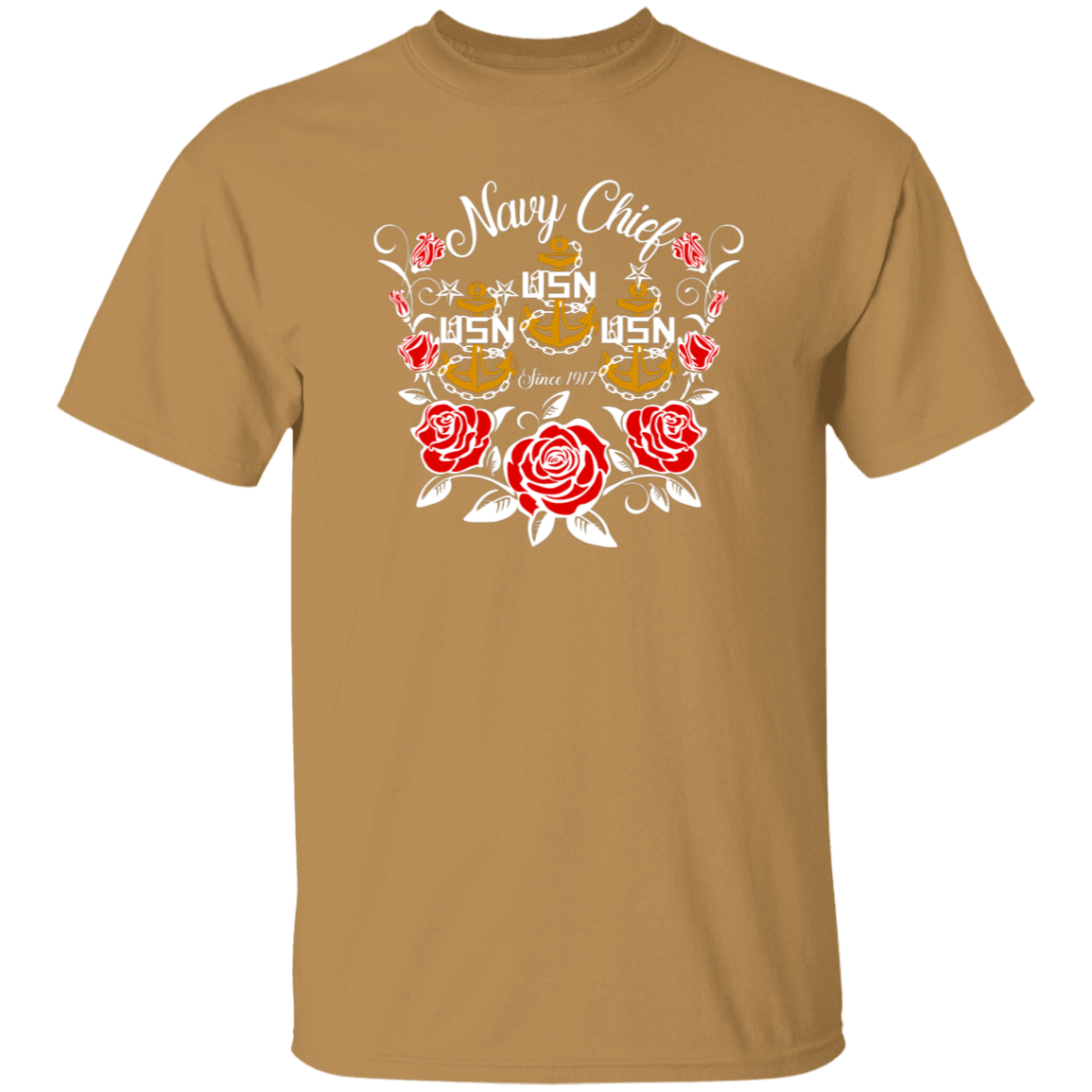 Navy Chief Rose Gold 5.3 oz. T-Shirt