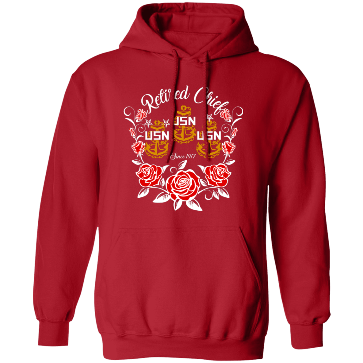 Retired Chief Rose Pullover Hoodie