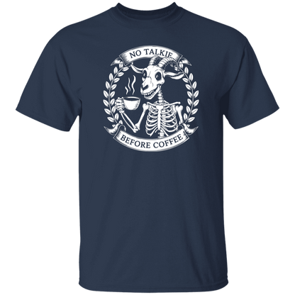 No Talkie Before Coffee  5.3 oz. T-Shirt