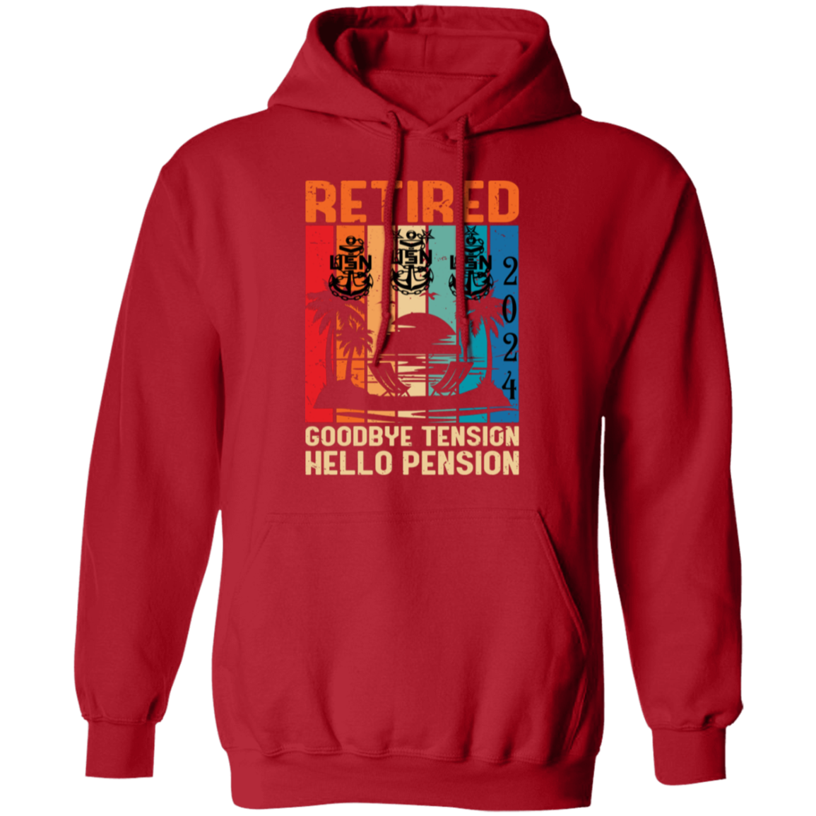 Hello Pension Retired Pullover Hoodie