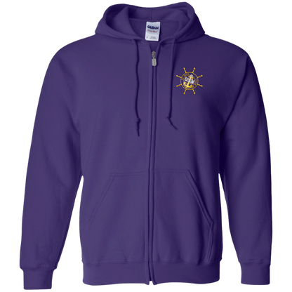Nautical El Jefe Zip Up Hooded Sweatshirt