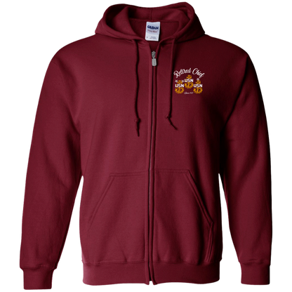 Retired Chief Rose Zip Up Hooded Sweatshirt