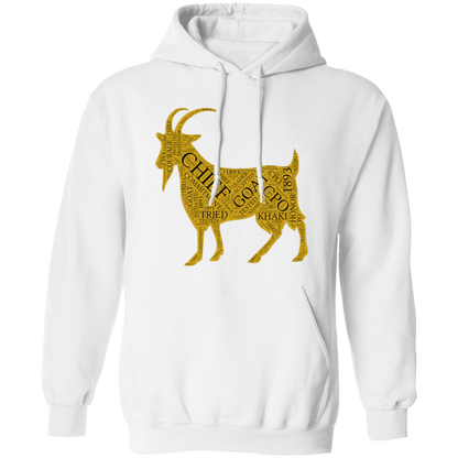Goat Word Gold Pullover Hoodie