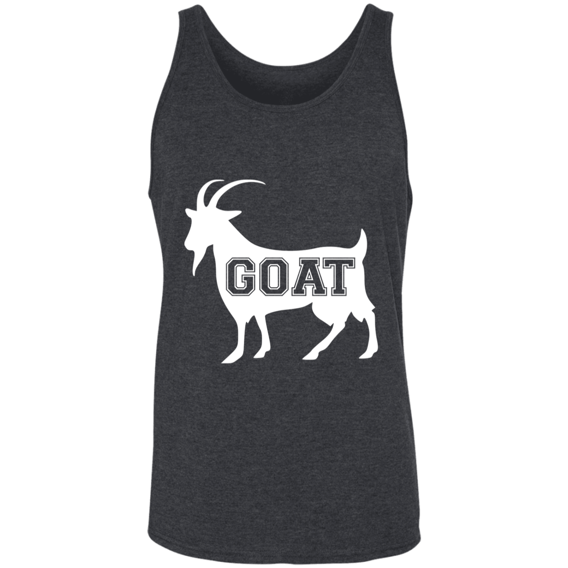 GOAT White Unisex Tank