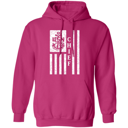 Chief Flag White Pullover Hoodie
