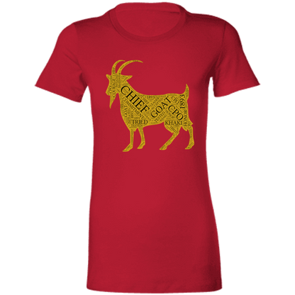 Goat Word Gold Ladies' Favorite T-Shirt