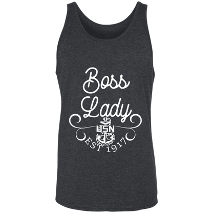 Boss Lady White Design Unisex Tank